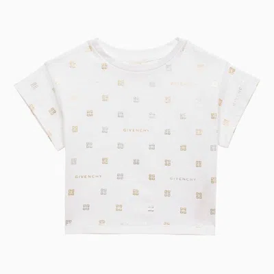 GIVENCHY WHITE COTTON T-SHIRT WITH LOGO