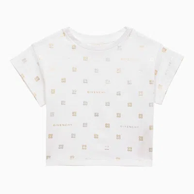 Givenchy Kids' White Cotton T-shirt With Logo