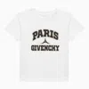 GIVENCHY WHITE COTTON T-SHIRT WITH LOGO