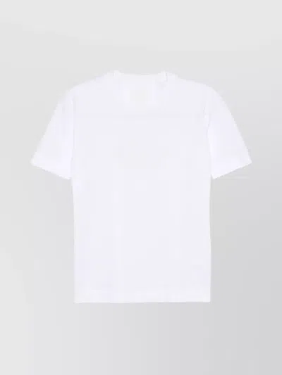 GIVENCHY WHITE COTTON T-SHIRT WITH SHORT SLEEVES