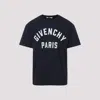 Givenchy Relaxed Fit Black Cotton T-shirt With Bold Logo Print In Black