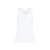 Givenchy Women's White Logo-plaque Cropped Ribbed Cotton-jersey Tank Top In White