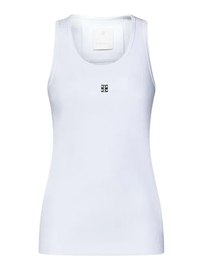 Givenchy White Cotton Tank Top