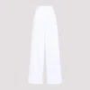 Givenchy White Pleated Cotton Trousers In White