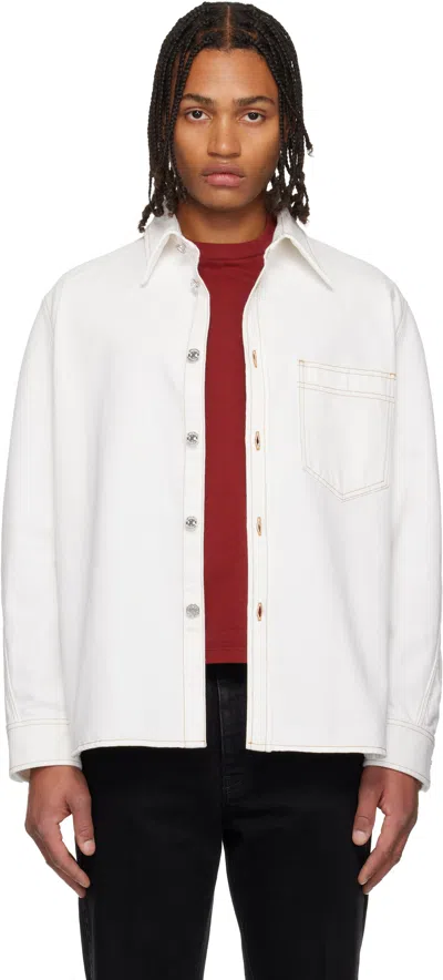 Givenchy White Couture Seam Overshirt