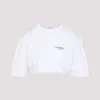 Givenchy Cropped Fit T-shirt In Cotton With Stamp Print Clothing In White