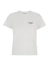 Givenchy White Crewneck T-shirt With Logo Lettering On Front And Rear In Cotton Woman In White