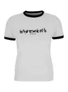 Givenchy White Crewneck T-shirt With Logo Lettering On The Front And 4g Logo On The Rear In Cotton S In White