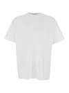 Givenchy Men White Crew Neck T-shirt With Logo On Front And Back In Cotton Man In White