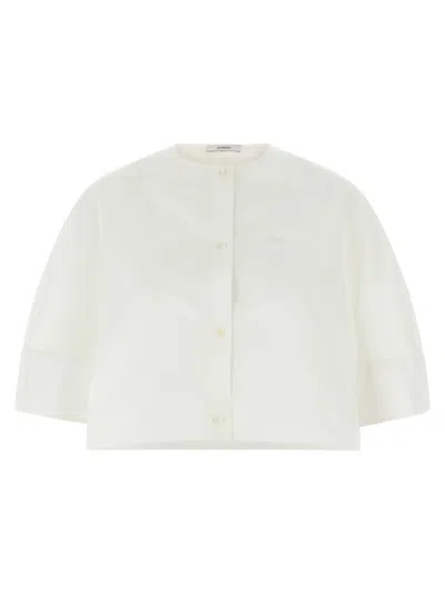 GIVENCHY WHITE CROPPED SHIRT
