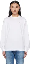 Givenchy White Crystals 4g T-shirt In 100-white