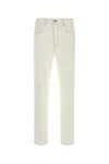 Givenchy White Denim Wide-leg Jeans In White