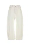 Givenchy White Denim Wide-leg Jeans In White
