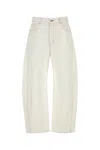 Givenchy Men White Denim Wide-leg Jeans In White