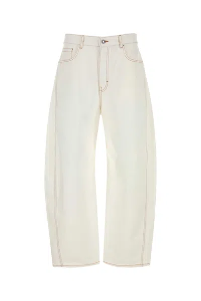 Givenchy White Denim Wide-leg Jeans