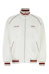 Givenchy White Embroidered Logo Jacket In White