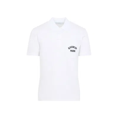 Givenchy White Embroidery Logo Polo