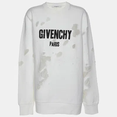 Pre-owned Givenchy White Fabric Sweater M