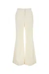 Givenchy Pantalon De Costume Évasé En Laine Et Mohair In White