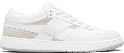Givenchy G Move Low Top Leather Sneakers In White