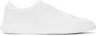 Givenchy Low Top Leather Sneakers With Perforated Detailing In 100-white