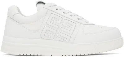 Givenchy White G4 Sneakers In 100 White