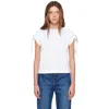 Givenchy White Gathered Shoulder T-shirt In White