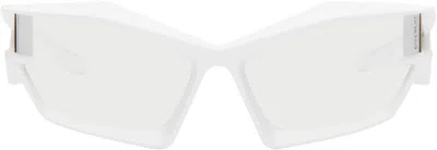 Givenchy White Giv Cut Sunglasses