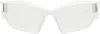 Givenchy White Giv Cut Sunglasses In White/smoke Mirror