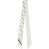 Givenchy White ' Shadow' Bicolor Bandeau Silk Scarf In White