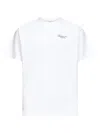 Givenchy Men White Crew Neck T-shirt With Logo On Front And Back In Cotton Man In White
