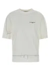 Givenchy Ribbed Crew-neck Cotton T-shirt With Graphic Print In White
