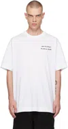 Givenchy White Grosgrain Patch T-shirt In 100-white