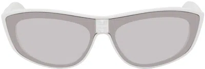Givenchy White Gv40027i Sunglasses In White / Smoke Mirror