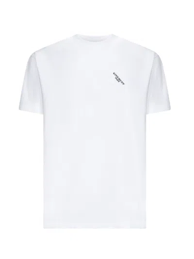 Givenchy White Jersey Crewneck T-shirt With Signature