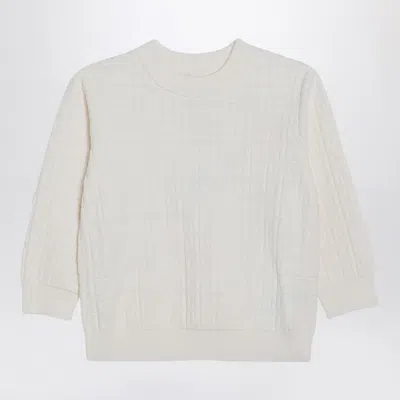 Givenchy White Jumper With 4 G Inlay