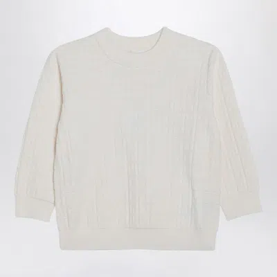 GIVENCHY WHITE JUMPER WITH 4G INLAY