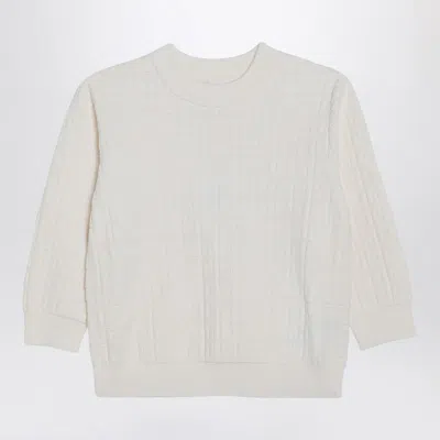 GIVENCHY WHITE JUMPER WITH 4G INLAY