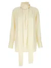 Givenchy Long-sleeved Silk Blouse In White