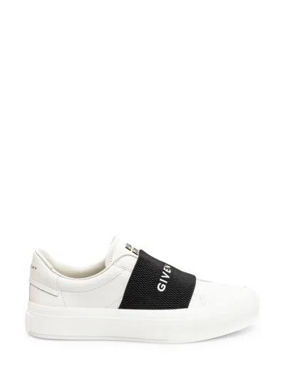 Givenchy White Leather City Court Slip On Trainers