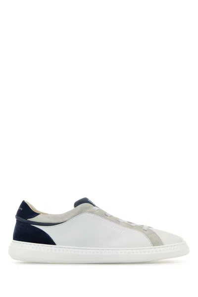 Givenchy G Set Panelled Leather Sneakers In White