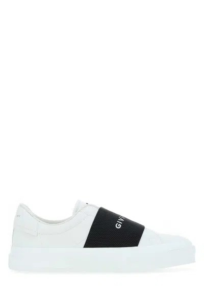 GIVENCHY GIVENCHY WHITE LEATHER NEW CITY SLIP ONS