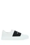 GIVENCHY WHITE LEATHER NEW CITY SLIP ONS