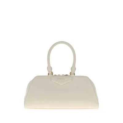 Givenchy White Leather Small Antigona Handbag