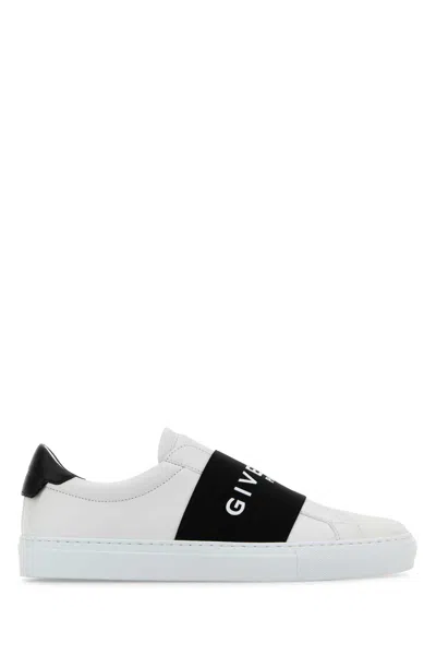 Givenchy Sneaker Urban Street In Pelle Con Fascia Elasticizzata In White