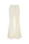Givenchy White Linen Wide-leg Pant In White