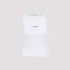 Givenchy Slim Tank Top With Logo Print In White