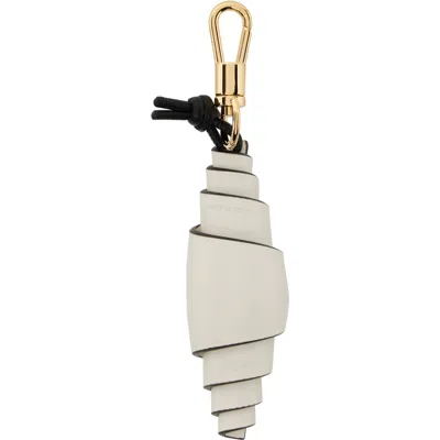 Givenchy White Lucky Charms Croissant Bag Charm In 105-ivory