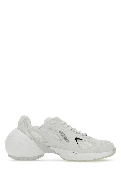 GIVENCHY WHITE MESH AND SYNTHETIC LEATHER TK-MX SNEAKERS
