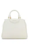 Givenchy Ivory Leather Nano Antigona Cube Handbag In White